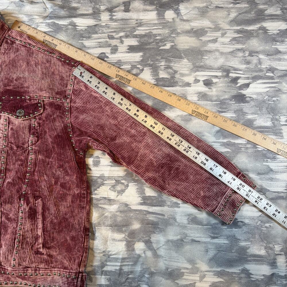 POL Pink Studded Corduroy Jacket Coat Shacket Western Vintage Gift Women’s XL 1X - Picture 9 of 16